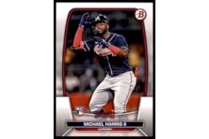 BOWMAN CHROME 2023 Bowman #76 Michael Harris II Atlanta Braves MLB Baseball Card (RC - Rookie Card) NM-MT