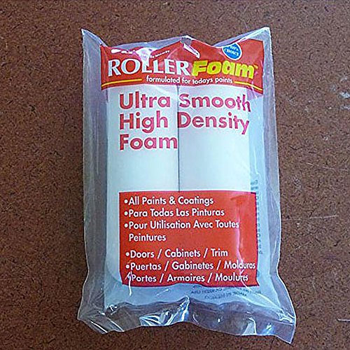2-Pack 4" Dense Foam Rollers Replacement - Perfect for Wall Stenciling - Thumbnail 2