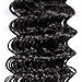 Golden Rule Hair Virgin Brazilian Hair Deep Wave Human Hair Extensions Unprocessed Remy Hair Weave Natural Color 400g 4 Bundles (18 20 22 24)