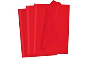 SADAUNBE Red Tissue Paper for Gift Bags 40 Sheets Valentines Day Weddings Birthday Fall Decoration Sunflower DIY Art Crafts Packaging Wrapping Paper Bulk, 14 x 20 Inch
