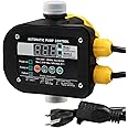 OELFFOW Smart Pump Controller with 2 Modes Digital Display, BSPP G1 Threaded Interface, Waterproof IP65, Adjustable Pressure, High Power, Easy Install, for Home, Garden, Industrial Use