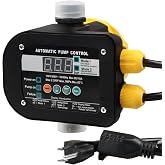 OELFFOW Smart Pump Controller with 2 Modes Digital Display | BSPP G1 Threaded Interface, Adjustable Pressure, High Power, Easy Install, for Home, Garden, Industrial Use