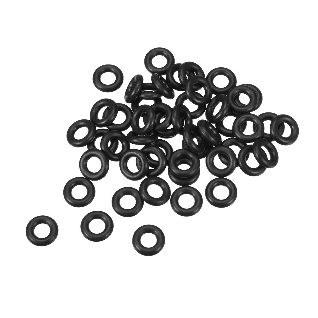 sourcing map Nitrile Rubber O-Rings 12mm OD 6mm ID 3mm Width, Metric Sealing Gasket for Automotive Machine Plumbing, Pack of 50