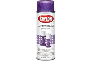 Krylon K03813A00 Glitter Blast Glitter Spray Paint for Craft Projects, Grape Glitz, 5.75 oz