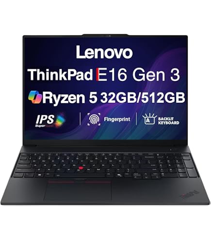Amazon.com: Lenovo ThinkPad E16 Gen 2 Business Laptop, 16