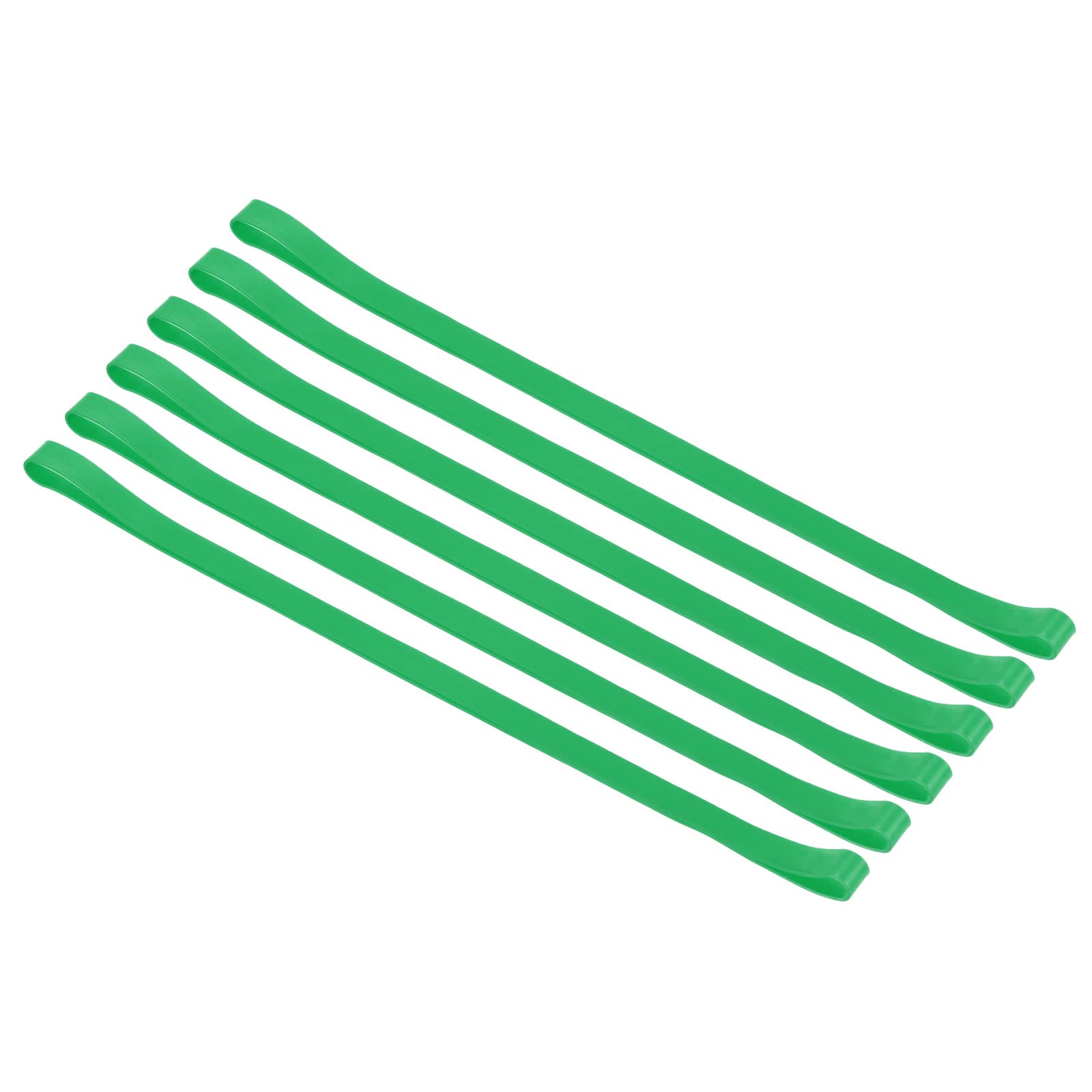 PATIKIL Towel Bands, 6 Pack Elastic Elastic Beach Chair Towel Clips Windproof Towel Holder Silicone Rubber Bands Straps for Beach Pool Cruise Chairs, Green