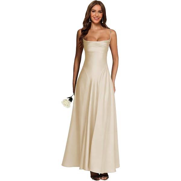 Amazon.com: Halter Evening Beaded Waist Pleated Dress Gold Dinner Long  Temperament Gowns : Clothing, Shoes & Jewelry