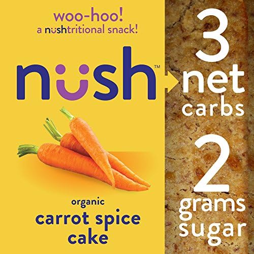 Carrot Spice Breakfast Cakes, 12-Pack Box, 3 Net Carbs, Gluten-Free, 2 Grams Sugar, Organic,