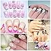 Miswilsi 6Pcs/set Clear Mixed Shapes Acrylic Template 3D Silicone DIY Manicure Nail Art Mold