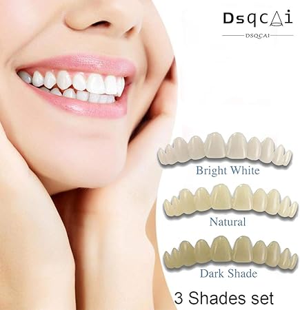 Gaowf Faccette Dentali Per Denti Faccette Per Sorrisi Falsi Faccette Rimovibili Per Denti Sorriso Kit Di Correzione Temporanea Dei Denti Colore Naturale Amazon It Casa E Cucina