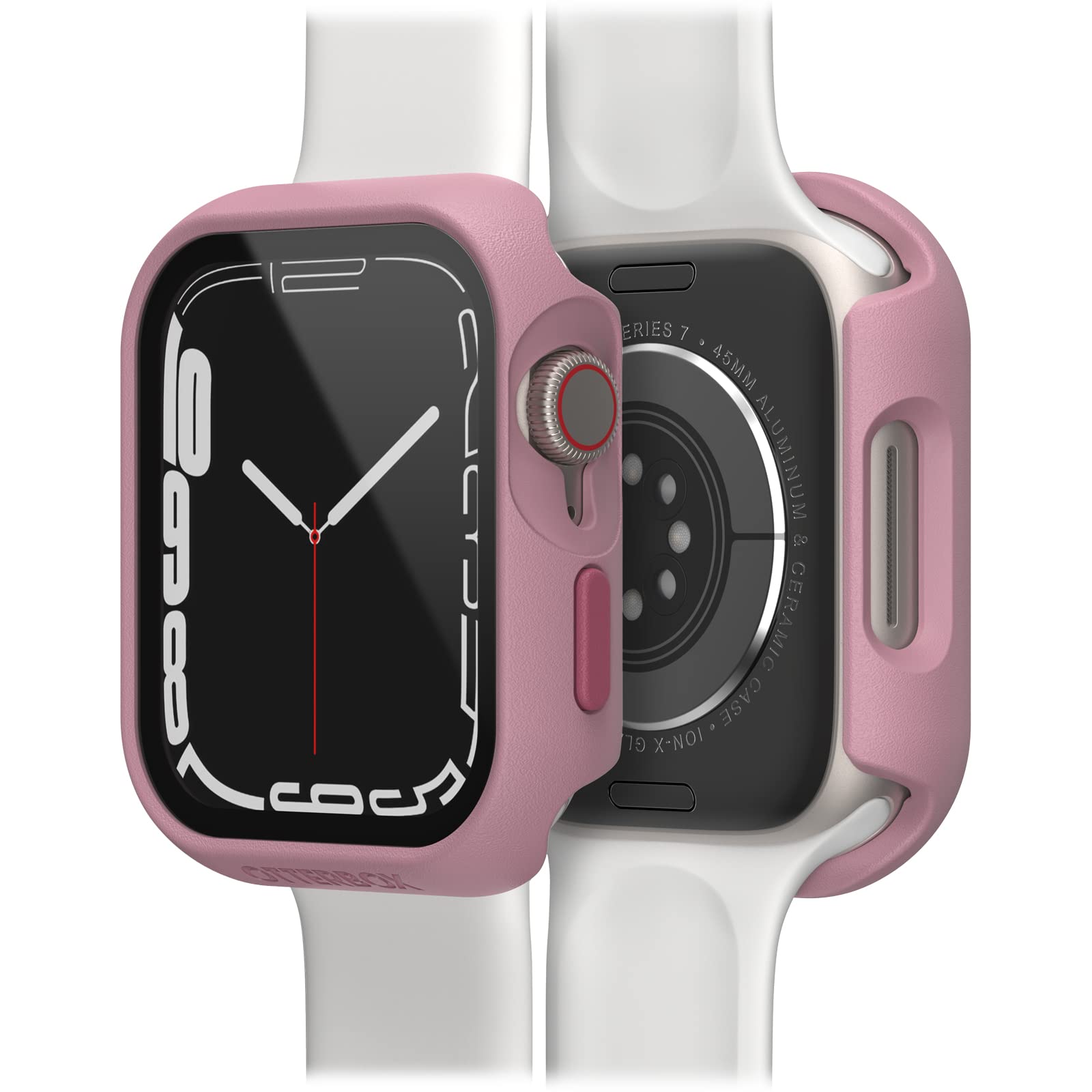 OtterBox Eclipse Watch Bumper with Integrated Glass Screen Protector for Apple Watch Series 9/8/7 - 45mm, Tempered Glass, Shockproof, Drop proof, Sleek Protective Case for Apple Watch, Pink — image 1
