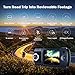 Dash Cam, Trekpow T1 HD 1080P Car DVR Dashboard Camera with 180°Rotation Len, 2