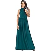 KOH KOH 2026 Sexy Sleeveless Summer Formal Flowy Casual Gown