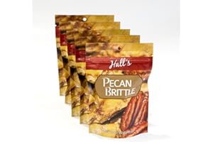 HALL'S CANDIES Pecan Brittle Snack Bags, 3.5 oz (5 count)
