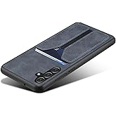 Kowauri for Samsung Galaxy S24 Case,PU Leather Wallet Case with Credit Card Slot Holder Ultra Slim Protector Case for Samsung Galaxy S24 (Gray)