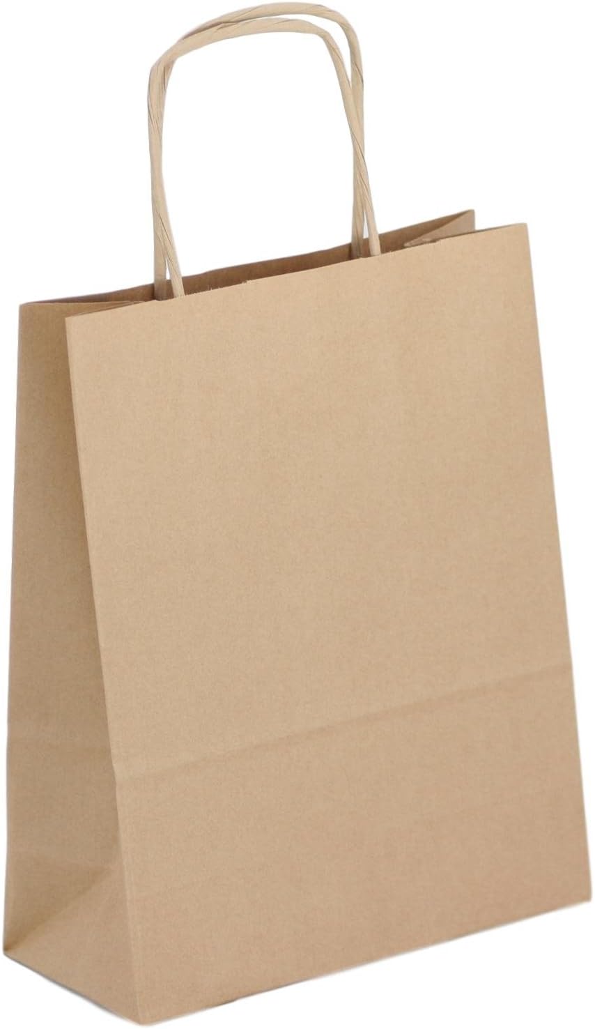 (Pack of 50) 24 x 10 x 36 cm Craft Paper Party Gift Carrier Bags Twisted Handles Paper Take Away Shopping, Carrier Gift of the job of the Party Take Away Braided Handles Commercial
