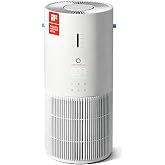 AIRTHEREAL 2-in-1 Air Purifier &amp; Humidifier for Large Room Up to 1200 ft&sup2; | iF Design Award 2026, 3-Stage Filters, Air Quality Monitor and Quiet Sleep Mode, Evaporative Humidifier with Hygrometer