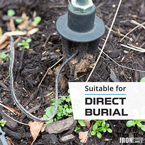 14/2 Low Voltage Landscape Wire - 250ft Outdoor Low-Voltage Cable for Landscape Lighting, Black - Thumbnail 4
