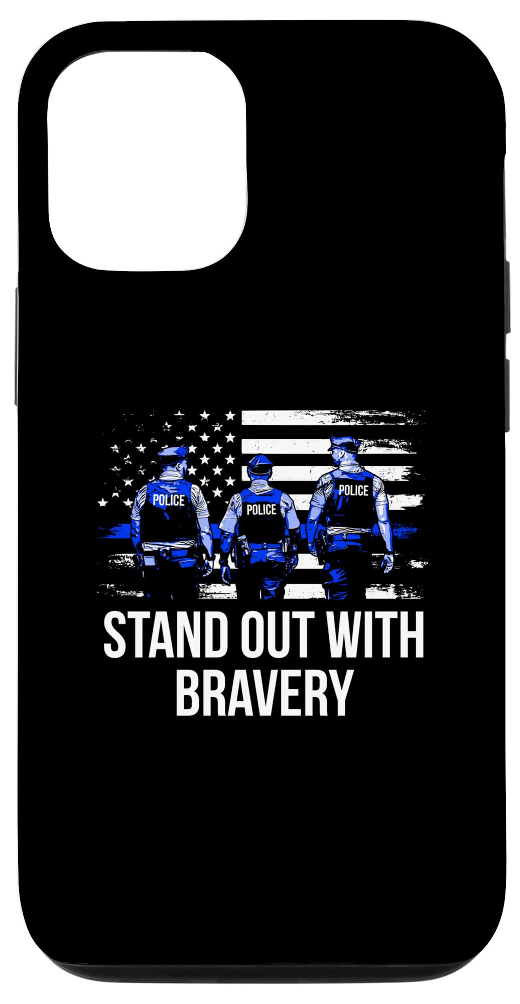 iPhone 13 Stand out with Bravery Police Officer Law Enforcer Cops Case