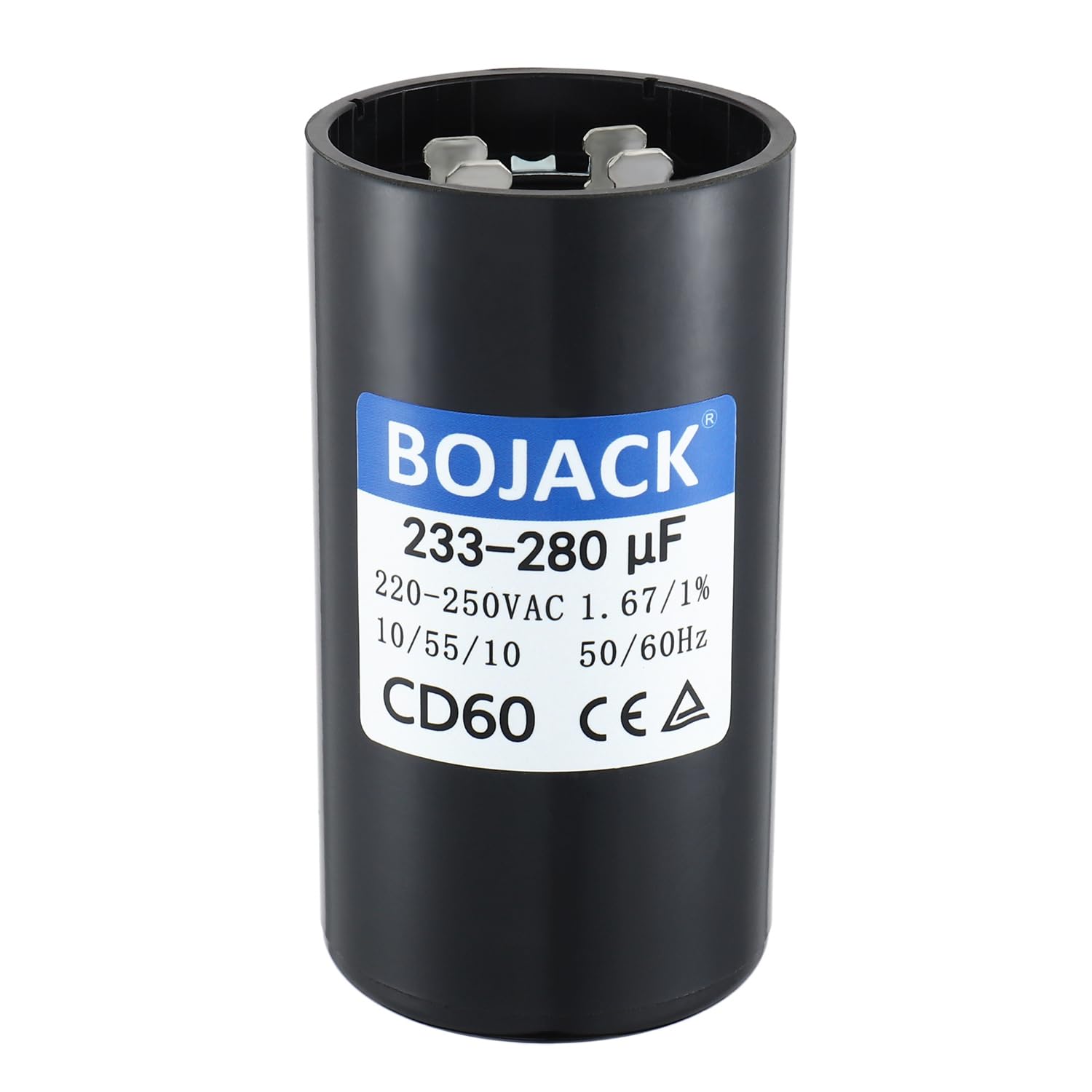 Photo 1 of BOJACK 233-280 uF/MFD 220-250 VAC 50/60 Hz Universal Round Start Capacitor Electric Replacement Parts