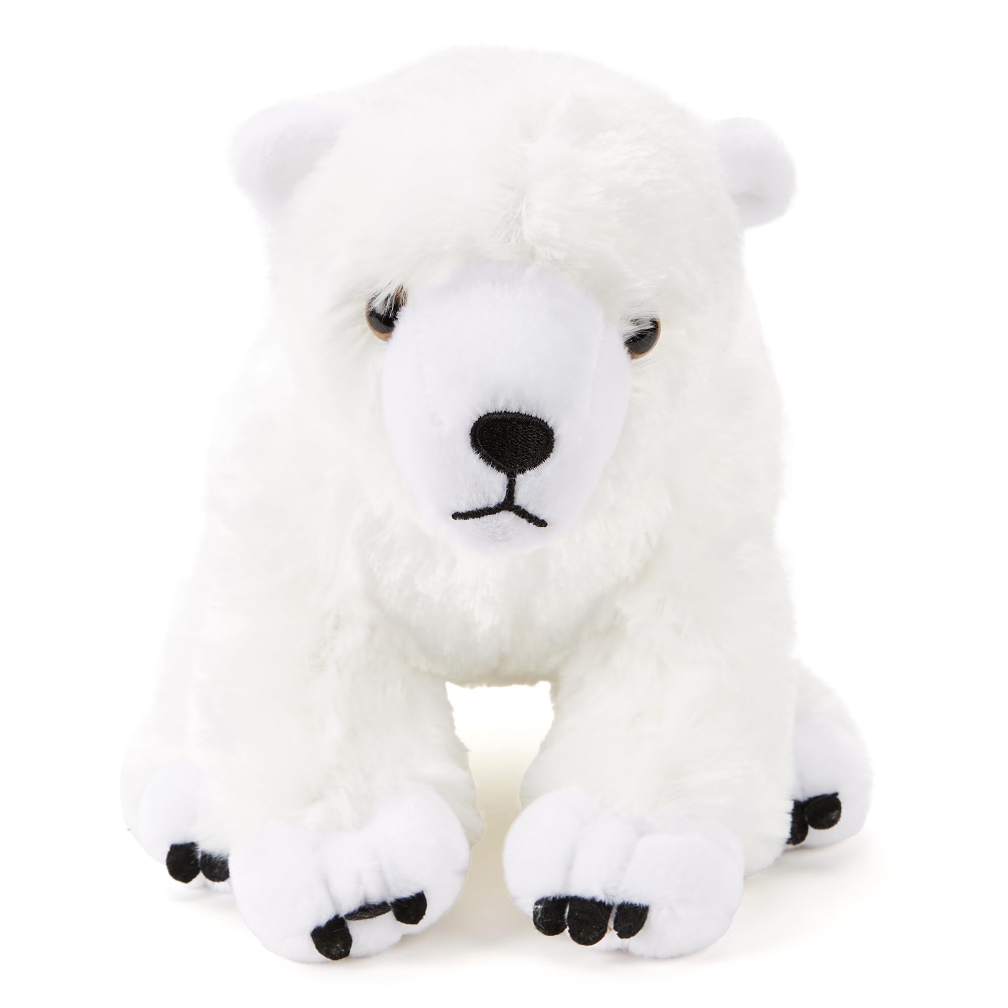 Zappi Co 100% Recycled Plush Polar Bear Toy (24cm High) Stuffed Soft Cuddly Eco Friendly for First Kid Winter Xmas — image 1