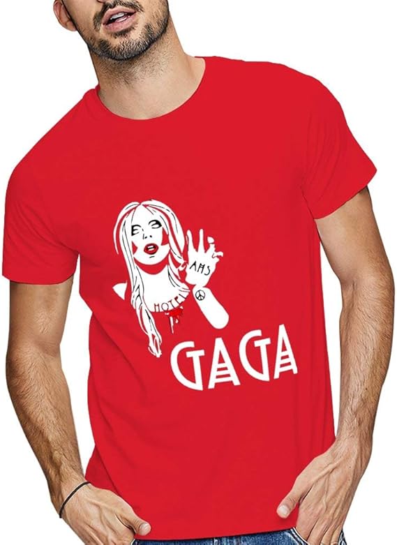 Amazon レディー ガガ Lady Gaga 半袖 Tシャツ 男性 夏 ファッション 芸術 Tシャツ カットソー 通販