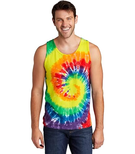 Amazon.com: Port & Company Essential Tie-Dye Tank Top PC147TT