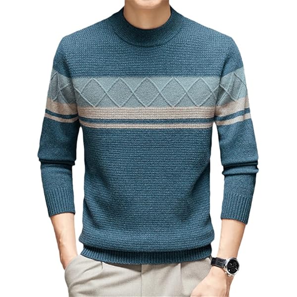Lacoste Men's Classic Fit Quarter Zip Color Blocked Sweater