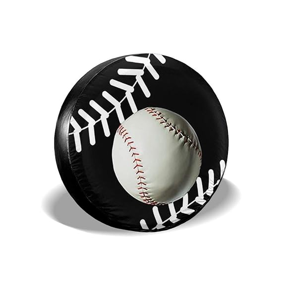 Baseball Tire Cover, 15 Inch Wheel Tire Cover Liberty Spare