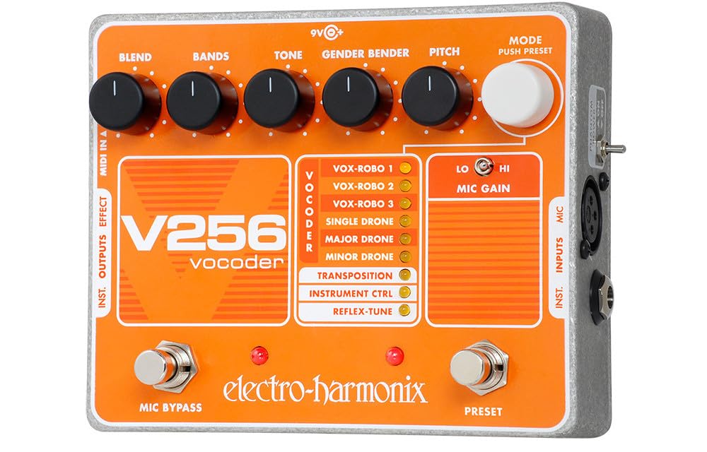 Electro Harmonix V256 Vocoder Effects Pedal - Effect for Guitars