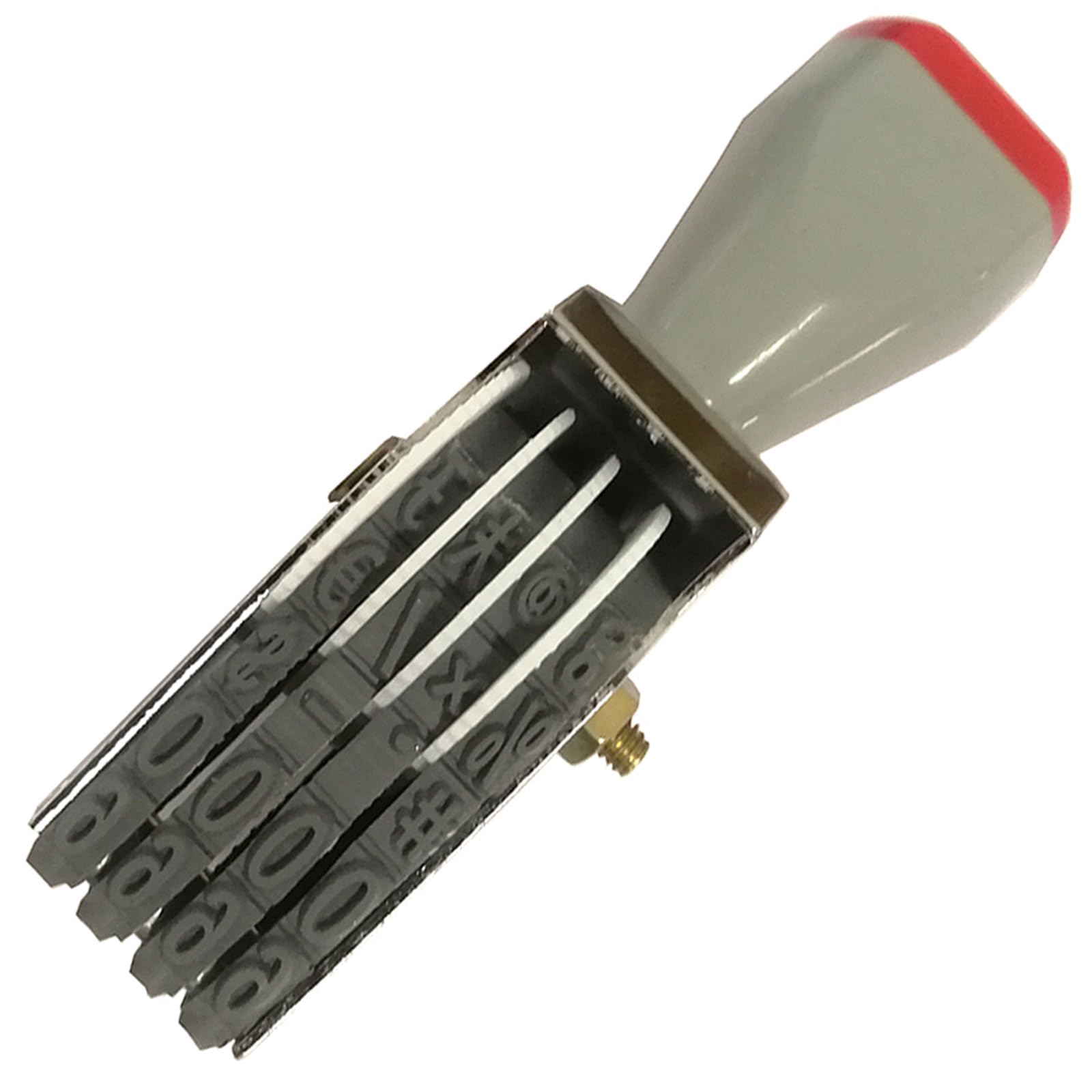 WANLIAN 4-Digit Changeable Number & Symbol Rubber Stamp, Multicolor - 18x7mm Imprint for Business/Office/DIY Use