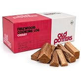 Old Potters Kiln Dried Firewood, Cherry, 1100 Cu. in | 8" Logs. Solo Stove and Cooking Wood for Grilling, Smoking, and Firepits, Cherry, 16-18 Logs