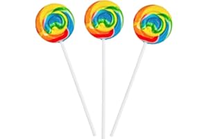IMAGINE SPLASH Rainbow Swirl Pops - 12 Suckers