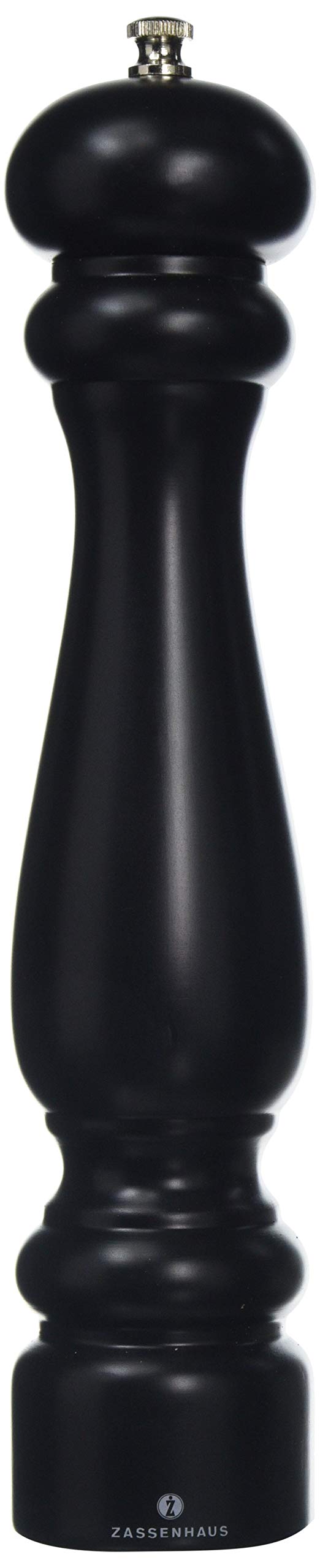 Zassenhaus: Potsdam Beechwood Pepper Mill in Matt Black - 30cm
