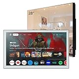 elecsung 28 inches Smart Mirror for Bathroom, 4K
