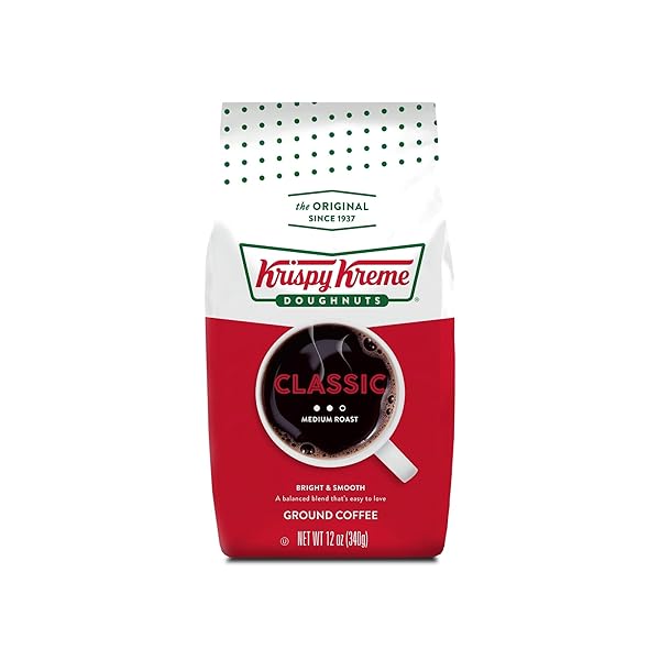 KRISPY KREME DOUGHNUTS, CLASSIC, GROUND COFFEE, MEDIUM ROAST, BAGGED 12OZ