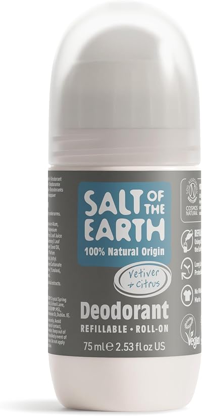 Salt Of The Earth Vetiver & Citrus Roll-On Deodorant 75 ml UK