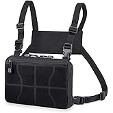 WYNEX Recon Kit Bag, Tactical Chest Pack Molle Vest Bags Front Pouch Multi-Purpose Daypack Concealed EDC Carry Pouch