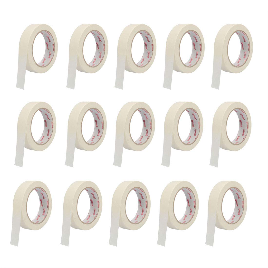 White Masking Tape, 15 Pack Wide Purpose Masking Tape for Labeling, Painting, Packing, 0.98 Inch Wide, 32 Yard/Roll: Industrial & Scientific