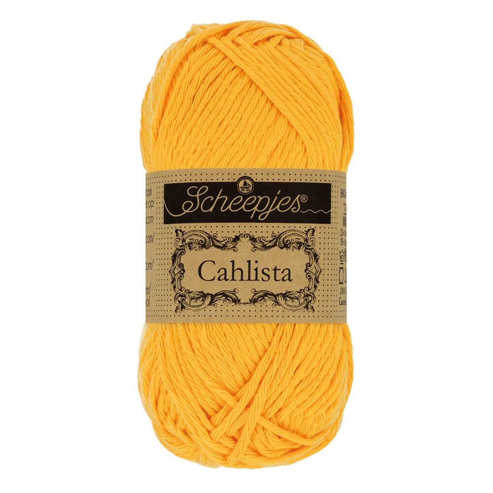 Scheepjes - Scheepjes Cahlista 208 Yellow Gold Yarn - 1x50g — image 1