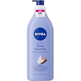 NIVEA Shea Nourish Body Lotion with Shea Butter &amp; Hyaluronic Acid, 16.9 Oz | Non-Greasy 48-Hour Moisturizer for Dry Skin for Women &amp; Men with Deep Nourishing Serum, Dermatologically Tested