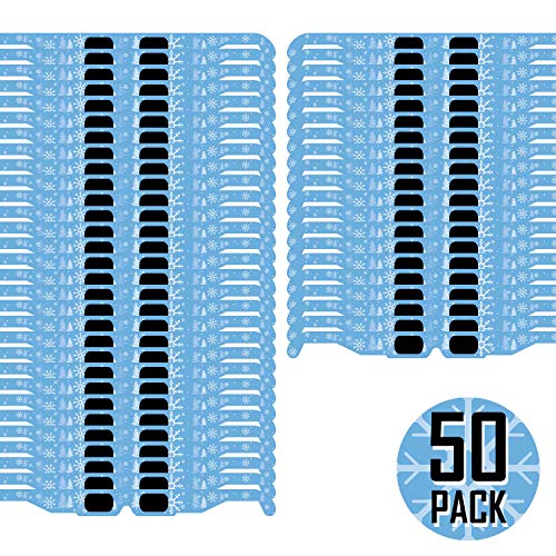 Christmas 3D Glasses – Holiday Specs Transform Lights into Magical Snowflake Image (50 Pack)