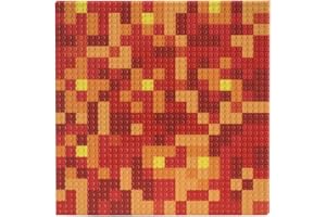 SlabDreamLab 12"X12" Slab Lite Baseplate for All Major Building Bricks and Blocks (Red Mosaic, Single)