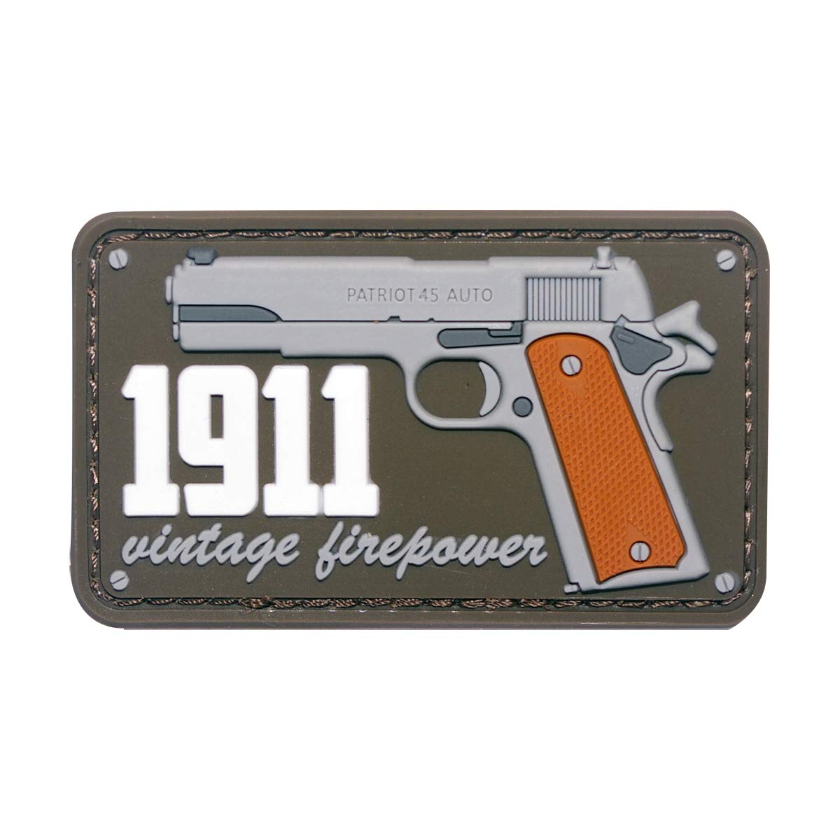 Cobra Tactical Solutions Military PVC Patch 1911 Vintage Firepower with Hook & Loop for Airsoft/Paintball for Tactical Clothing/Backpack