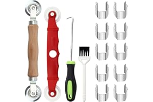 2025 Newest Window Screen Repair Kit Mesh Screen Spline Roller Repair Tools Kit with 10PCS Screen Installer Clips,Screen Roll