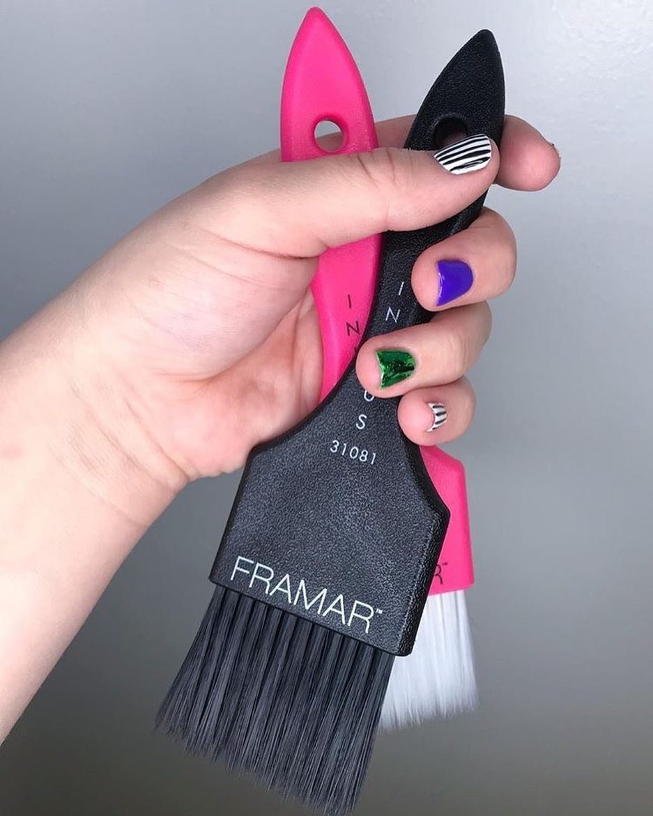 Framar Power Painter Hair Color Brush, Hair Dye Brush, Hair Coloring Brush - 2 Pack : Beauty