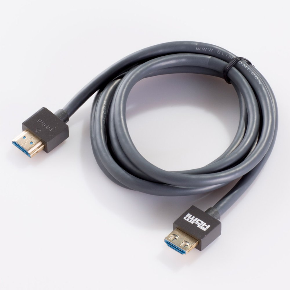 SlimHDMI 1.5m Pro Series Locking Cable (Gold Plated, 1080p, 4K, UHD, 3D, High Speed, ARC)