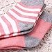 Pro1rise®4 Pairs Heathered Baby Girls Toddler Ankle Striped Basic Socks 0-12 Months