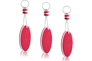 3 Pack Floating Foam Keychains for Boat Keys, Waterproof Buoyant Key Ring for Kayaking,Sailing,Swimming, Water Sports