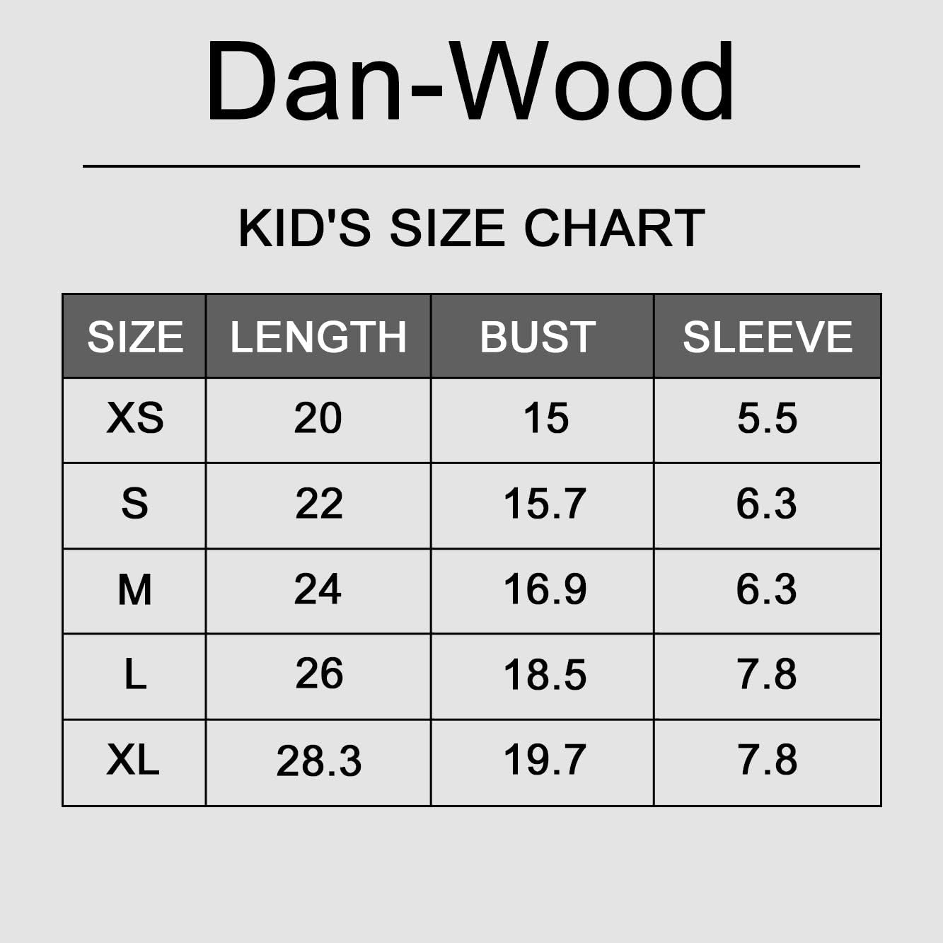 kids croc size chart